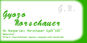 gyozo morschauer business card